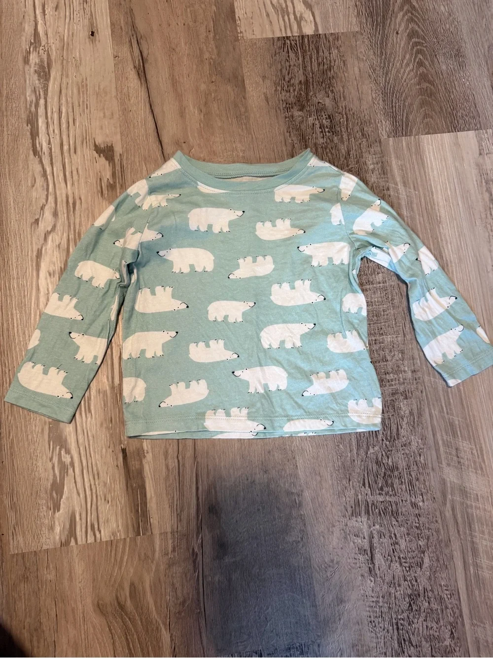 Old Nnavg Polar Bear Print Long-Sleeve Top - Mint